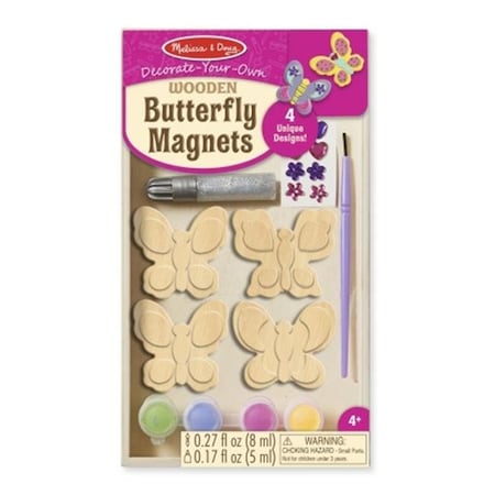 Melissaanddoug Melissa And Doug 9515 Wooden Butterfly Magnets - DYO 9515
